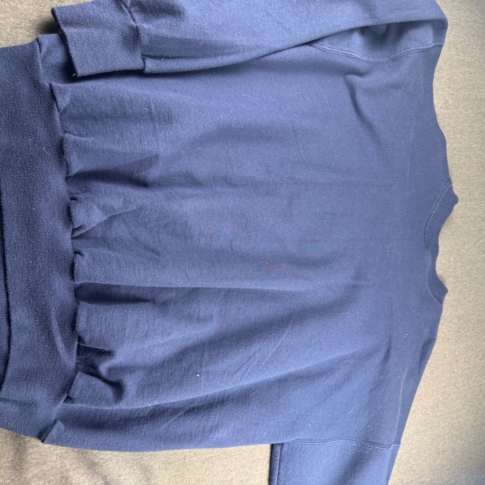 Vintage 1998 Budweiser Louis the Lizard Sweatshirt Hanes Navy Blue Large - Picture 9 of 9